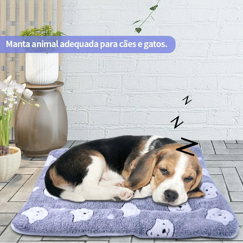 Cobertor peludo - serve como caminha para seu pet - Minha loja