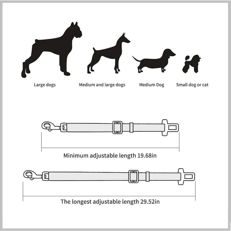 Cinto de segurança para pets - Minha loja