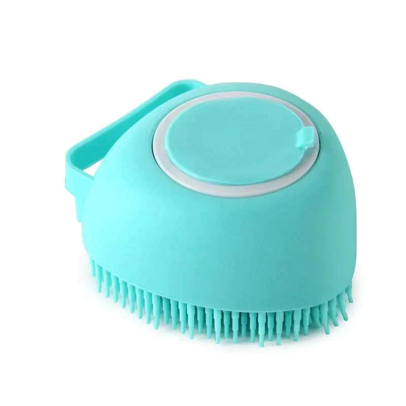 Escova de silicone com dispenser - para pets - Minha loja